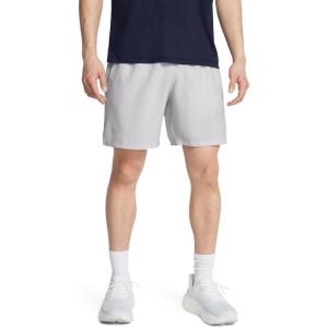 imageUnder Armour Mens Launch Run 7quot Shorts015 Halo Gray  Halo Gray  Reflective