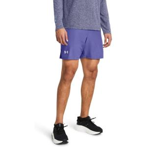 imageUnder Armour Mens Launch Run 7quot Shorts561 Starlight  Starlight  Reflective