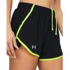 imageUnder Armour Womens Fly by Shorts003 Black  Highvis Yellow  Reflective