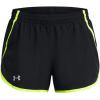 imageUnder Armour Womens Fly by Shorts003 Black  Highvis Yellow  Reflective
