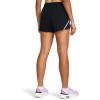 imageUnder Armour Womens Fly by Shorts006 Black  Purple Ace  Reflective