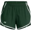 imageUnder Armour Womens Fly by Shorts391 Forest Green  White  Reflective