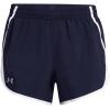 imageUnder Armour Womens Fly by Shorts410 Midnight Navy  White  Reflective