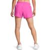 imageUnder Armour Womens Fly by Shorts652 Rebel Pink  Rebel Pink  Reflective