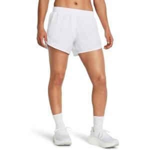 imageUnder Armour Womens Fly by Shorts100 White  White  Reflective