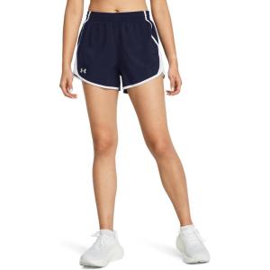 imageUnder Armour Womens Fly by Shorts410 Midnight Navy  White  Reflective