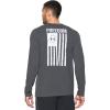 imageUnder Armour Mens Freedom Flag Long Sleeve TShirtCarbon Heather White