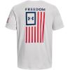 imageUnder Armour Mens New Freedom Flag TShirt014 Halo Gray  Red  Academy