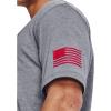 imageUnder Armour Mens New Freedom Flag TShirt037 Steel Light Heather  Red  Blackout Navy