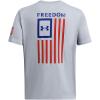 imageUnder Armour Mens New Freedom Flag TShirt038 Steel Medium Heather  Red  Royal