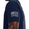 imageUnder Armour Mens New Freedom Flag TShirt408 Academy   Steel