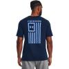 imageUnder Armour Mens New Freedom Flag TShirt412 Academy   Carolina Blue