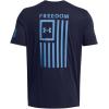 imageUnder Armour Mens New Freedom Flag TShirt413 Midnight Navy   Viral Blue