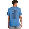 imageUnder Armour Mens New Freedom Flag TShirt444 Viral Blue   Midnight Navy