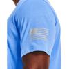 imageUnder Armour Mens New Freedom Flag TShirt475 Carolina Blue   Halo Gray