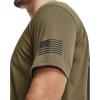 imageUnder Armour Mens New Freedom Flag TShirt499 Federal Tan   Jet Gray