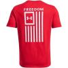 imageUnder Armour Mens New Freedom Flag TShirt600 Red   White