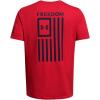 imageUnder Armour Mens New Freedom Flag TShirt601 Red   Midnight Navy