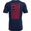 imageUnder Armour Mens New Freedom Flag TShirtAcademy Blue 409Red