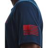 imageUnder Armour Mens New Freedom Flag TShirtAcademy Blue 409Red