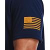 imageUnder Armour Mens New Freedom Flag TShirtAcademy Blue 410Steeltown Gold