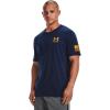 imageUnder Armour Mens New Freedom Flag TShirtAcademy Blue 410Steeltown Gold