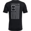imageUnder Armour Mens New Freedom Flag TShirtBlack 002Steel