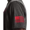 imageUnder Armour Mens New Freedom Flag TShirtCharcoal Medium Heather 019Red