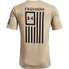 imageUnder Armour Mens New Freedom Flag TShirtDesert Sand 290Black