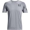 imageUnder Armour Mens New Freedom Flag TShirtSteel Medium Heather 035Black