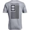 imageUnder Armour Mens New Freedom Flag TShirtSteel Medium Heather 035Black