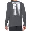 imageUnder Armour Mens Freedom Flag Long Sleeve TShirtCarbon Heather White