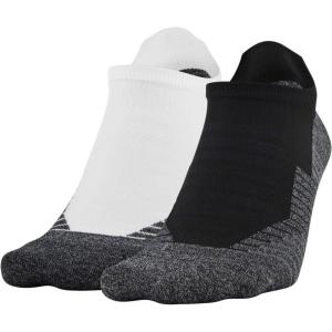 imageUnder Armour Adult Run No Show Tab Socks 2PairsWhiteBlack