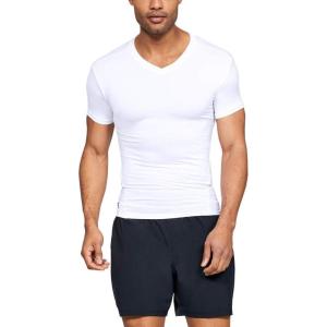 imageUnder Armour Mens Heatgear Tactical Vneck Compression Shortsleeve TshirtWhite White