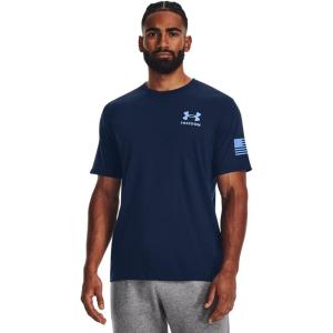 imageUnder Armour Mens New Freedom Flag TShirt412 Academy   Carolina Blue