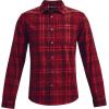 imageUnder Armour Mens Tradesman Flannel 20League Red 626Dark Maroon