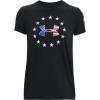 imageUnder Armour Womens Freedom Logo TShirtBlack 002White