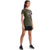 imageUnder Armour Womens Freedom Logo TShirtMarine Od Green 391Stellar Pink