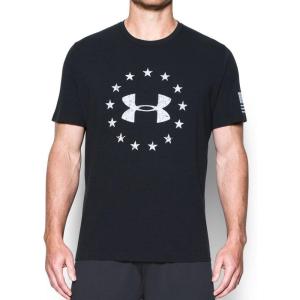 imageUnder Armor Mens Freedom Logo TShirtBlack White