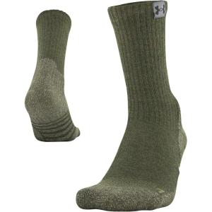 imageUnder Armour Adult Hitch Cushion Crew Socks 1PairMarine Od GreenBrown Umber