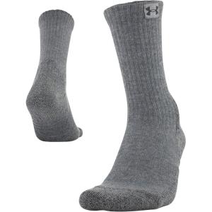 imageUnder Armour Adult Hitch Cushion Crew Socks 1PairPitch GrayBlack