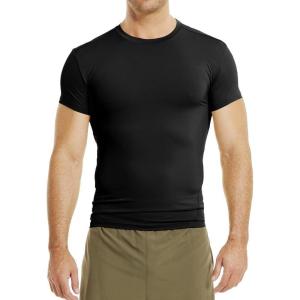 imageUnder Armour Mens HeatGear Tactical Compression ShortSleeve TShirtBlack Clear