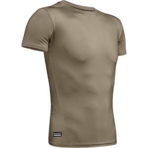imageUnder Armour Mens HeatGear Tactical Compression ShortSleeve TShirtFederal Tan 499