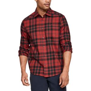 imageUnder Armour Mens Tradesman Flannel 20Stadium Red 610Black