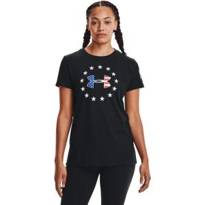 imageUnder Armour Womens Freedom Logo TShirtBlack 002White