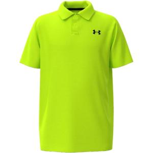 imageUnder Armour Boys Match Play Polo ShirtLime  Black 369