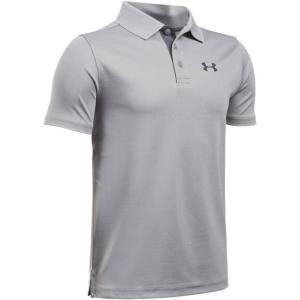 imageUnder Armour Boys Match Play Polo ShirtTrue Gray Heather Carbon Heather Rhino Gray