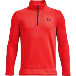 imageUnder Armour Boys Sweater Fleece 12 Zip890 Radio Red  Radio Red  Bauhaus Blue