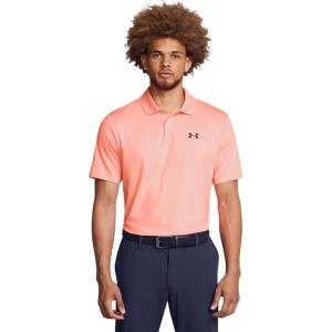 imageUnder Armour Mens Performance 30 Polo897 Flare Orange   Midnight Navy