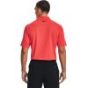 imageUnder Armour Mens Performance 20 Golf PoloRush Red 820Academy Blue